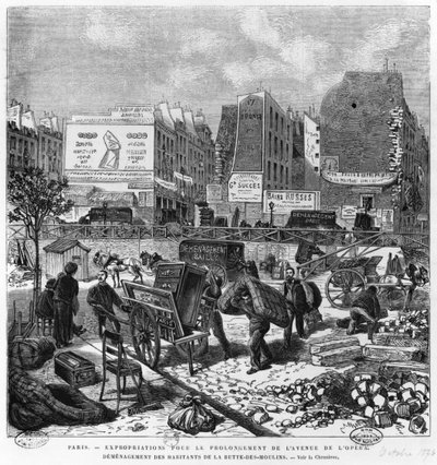 Expropriations during the extension of Avenue de l